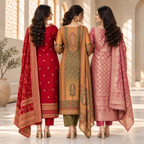 3 Women’s Ethnic Kurta Set With Dupatta | K-2
