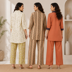 3 Women's Cotton Co-Ord Set ( C3 )