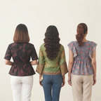 3 Women's Printed Western Top ( P3 )