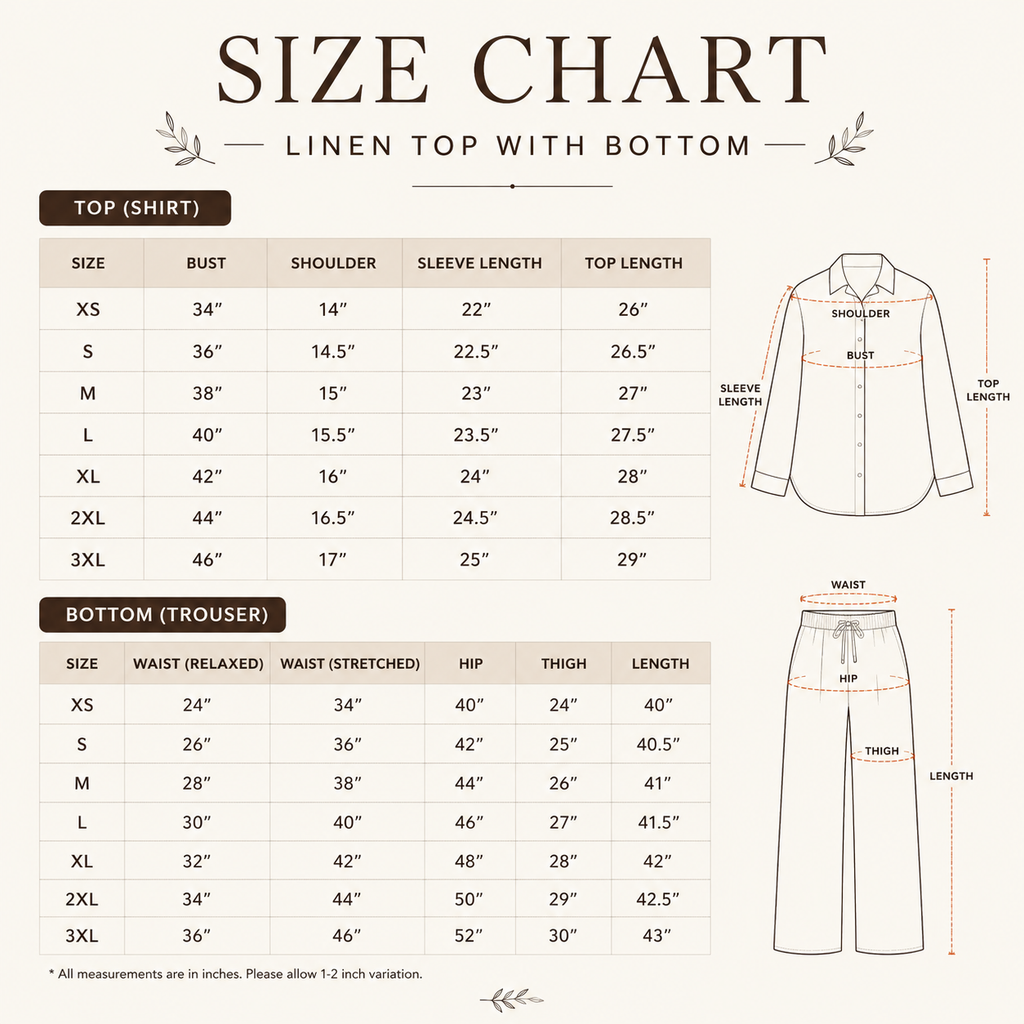 3 Linen Outfit Sets for Women ( L-1 )