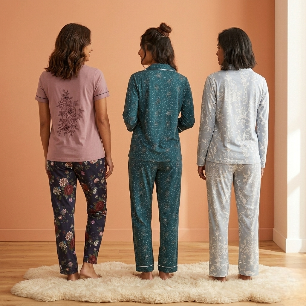 3 Combo Cotton Night Suits (C-5)