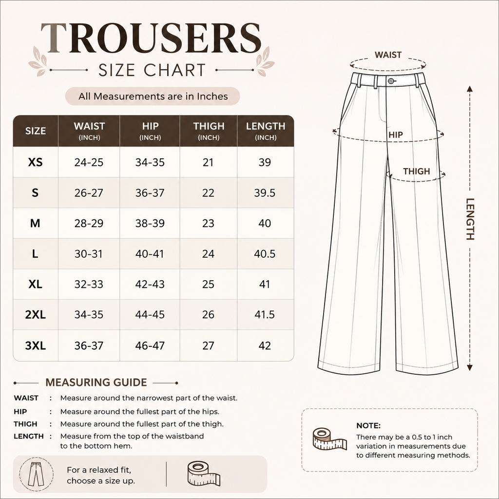 3 Women’s Comfort Fit Trousers ( T2 )