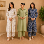 Women’s Kurta Pant | Pack of 3 |  Printed Ethnic Casual Wear